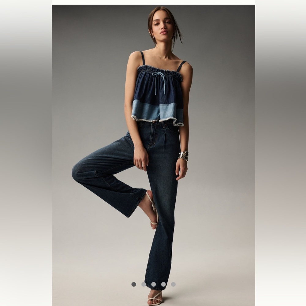 Anthropologie Modern American Topanga High rise Wide Leg Jeans